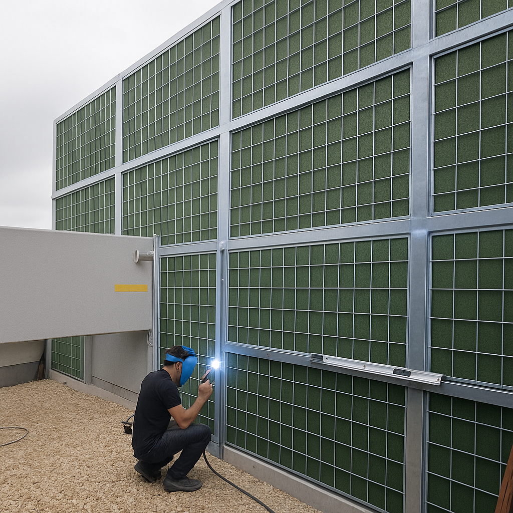 גדר אקוסטית פלדה NOISTOP-ROCKWOOL – תמונה 2